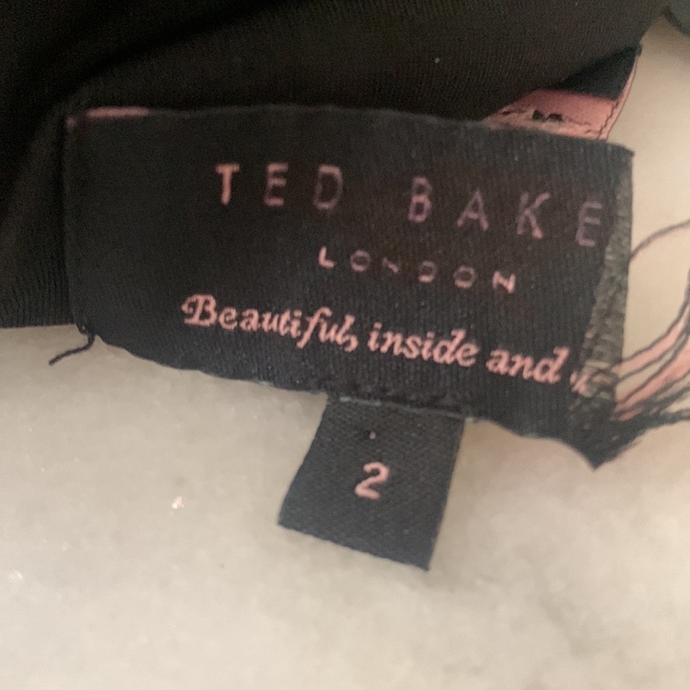 $189 NEW Ted Baker London Dress Cocktail Long Sleeve Sheath Zippered Back - Picture 12 of 17